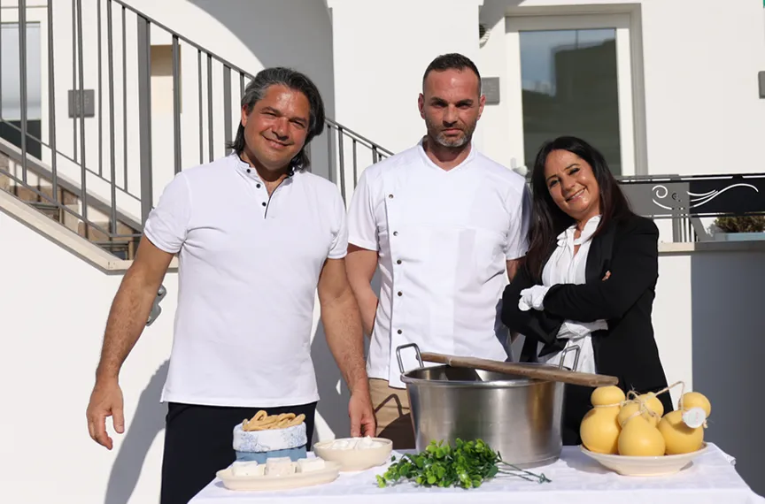 degustazione mozzarelle pugliesi b&b biancomora